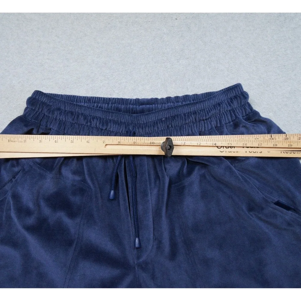 Vintage Air Jordan Pants Mens Large Blue Velour Baggy Athletic Warm Up Y2K